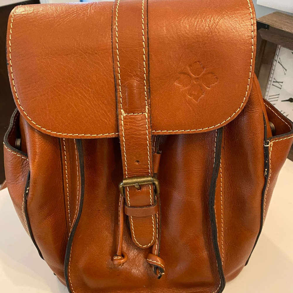 Patrica Nash Heritage Italian Leather Aberdeen Backpack Purse